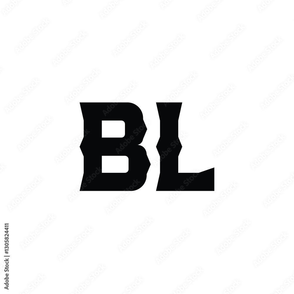 BL monogram logo design letter text name symbol monochrome logotype alphabet character simple logo BL monogram logo design letter text name symbol monochrome logotype alphabet character simple logo