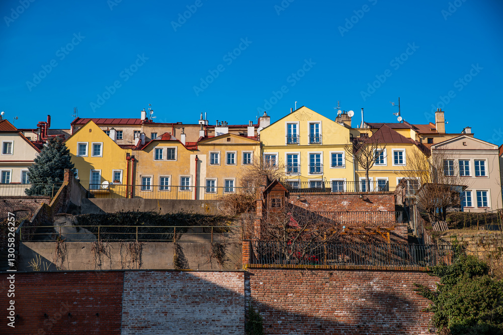 custom made wallpaper toronto digitalradec Kralove, Czech republic - February 20, 2025, View of Komenskeho street on historic buildings on Big Square