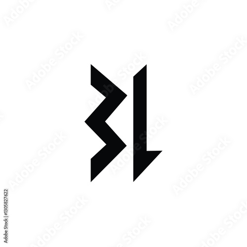 Free Download BL monogram logo design letter text name symbol monochrome logotype alphabet character simple logo - GFXLoad