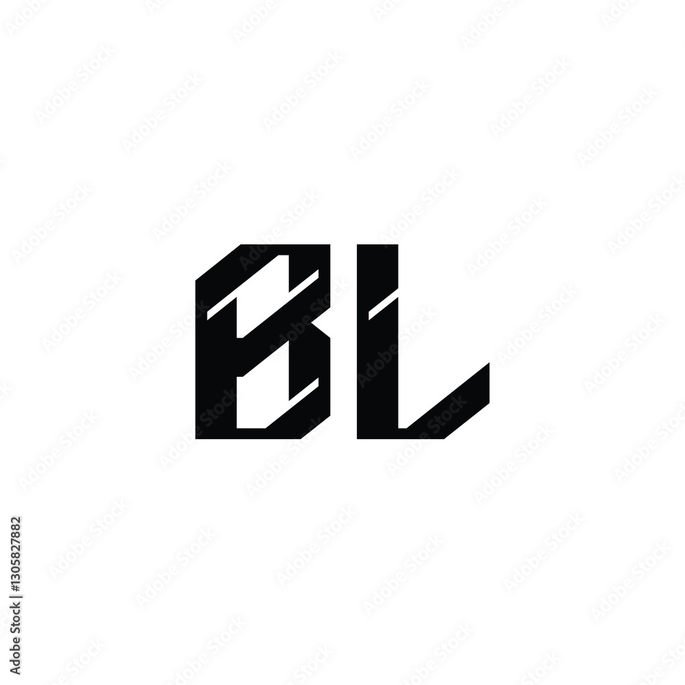 BL monogram logo design letter text name symbol monochrome logotype alphabet character simple logo BL monogram logo design letter text name symbol monochrome logotype alphabet character simple logo