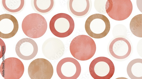 Abstract Circles Pattern Graphic Design