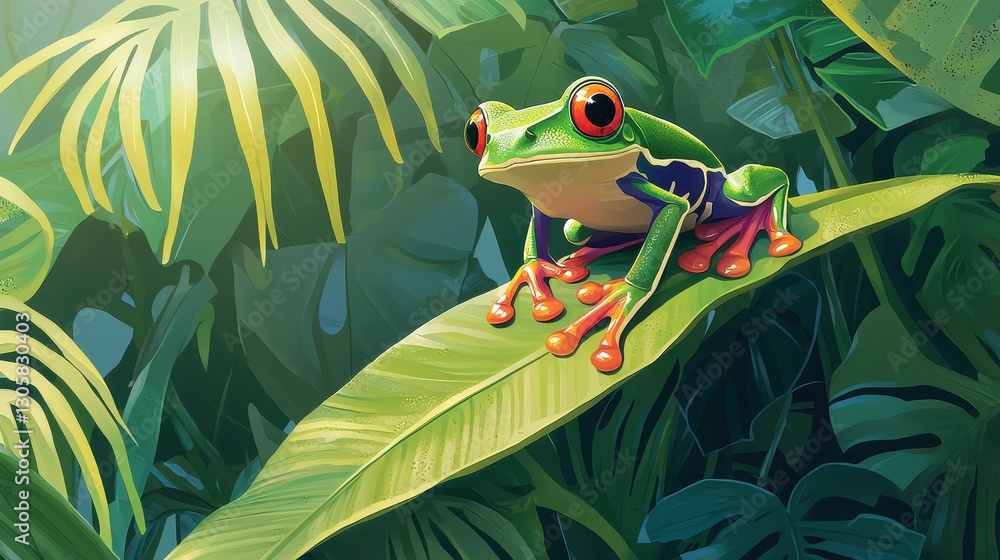 Fototapeta premium Rainforest Tree Frog