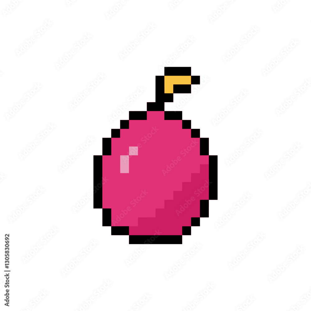 Obraz premium autumn apple pixel art for your needs