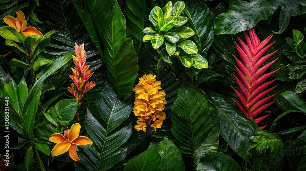 Obraz premium Exotic Rainforest Flora