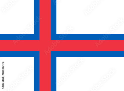 Flag of Faroe Islands – Editable SVG Vector in High Resolution