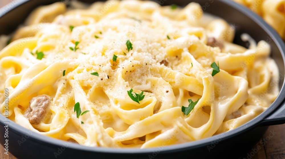 Delicious spaghetti carbonara with a creamy sauce, crispy pancetta, parmesan cheese, and fresh parsley. A rich and flavorful Italian pasta dish Delicious spaghetti carbonara with a creamy sauce, crispy pancetta, parmesan cheese, and fresh parsley. A rich and flavorful Italian pasta dish