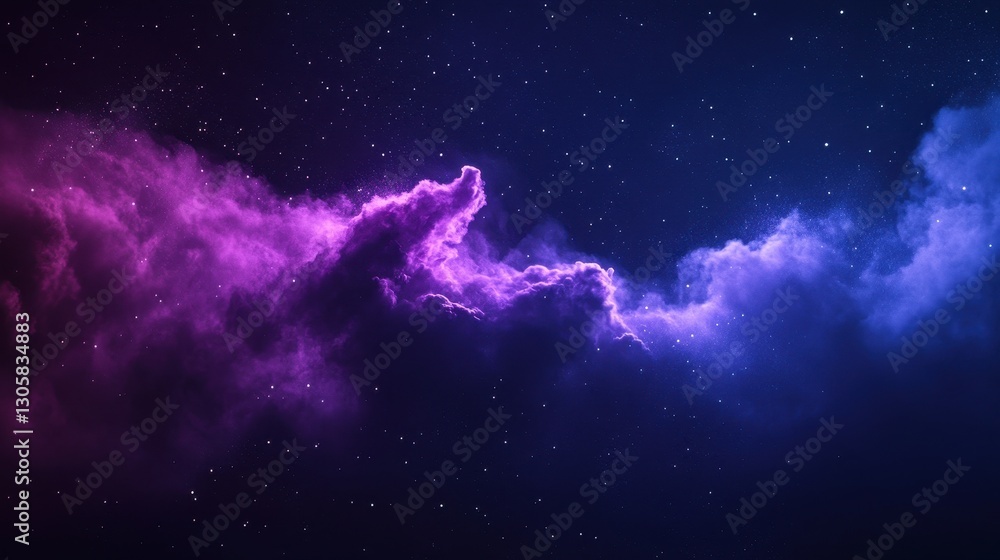 Fototapeta premium A Beautiful Nebula Glowing Amongst Many Sparkling Distant Stars