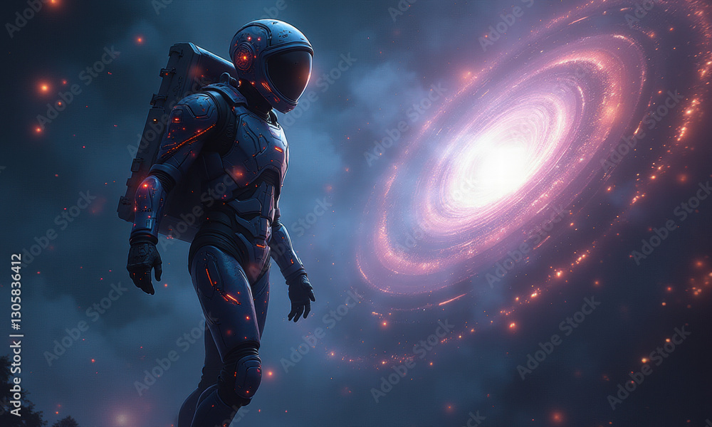 Astronaut Galaxy Exploration Sci-Fi Art - Sci-fi & Fantasy Astronaut Galaxy Exploration Sci-Fi Art - Sci-fi & Fantasy