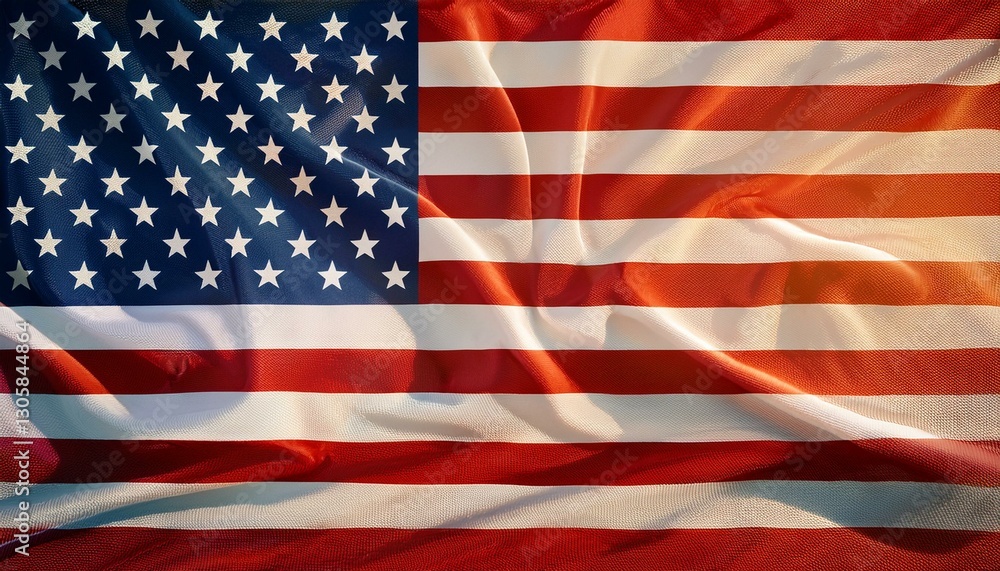 Obraz premium a large american flag with stars and stripes