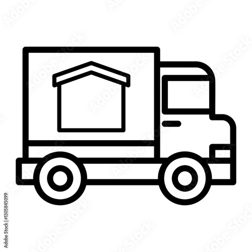 delivery truck Line Icon
