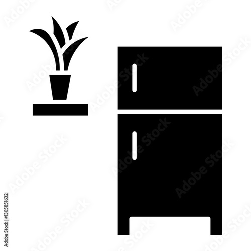 fridge Solid icon