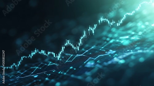 AI-powered hedge fund expansion concept with a futuristic design.