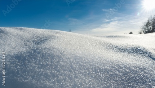 Wallpaper Mural real plain white snow sparkling in winter sunlight flat snow drift with background Torontodigital.ca