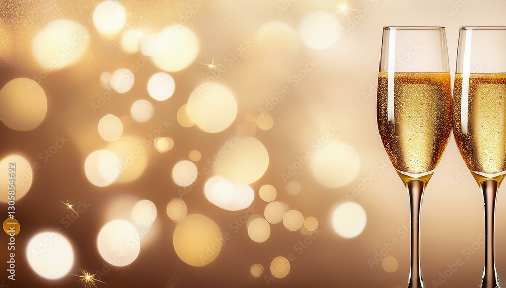 champagne festive glittering christmas lights blurred beige abstract background for holidays champagne festive glittering christmas lights blurred beige abstract background for holidays