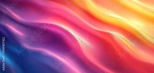 Wallpaper Mural Vibrant Abstract Background with Flowing Waves in Shades of Pink, Purple, Orange, and Yellow Creating a Dreamy and Colorful Atmosphere for Design Projects Torontodigital.ca