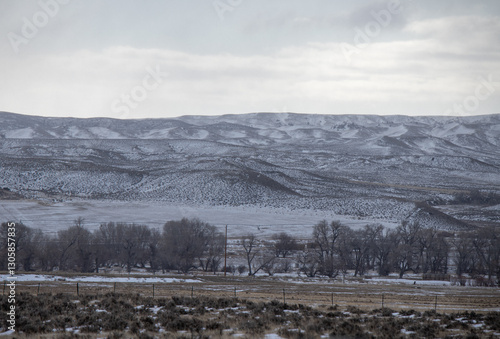 winter landscape in the mountains