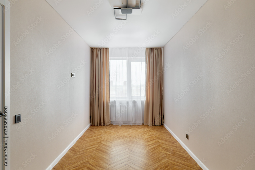 Fototapeta premium interior design. interior photography of an apartment for rent. One-room apartment with a simple and cozy design. High quality photo