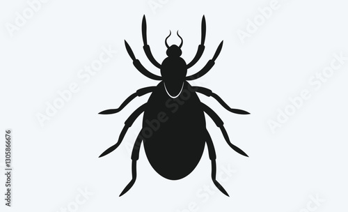 Tick insect silhouette icon