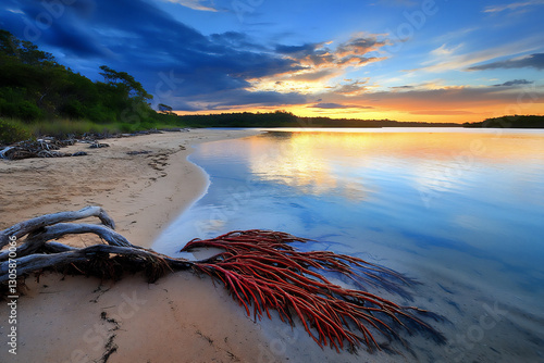  madagascar dawn mangrove beach