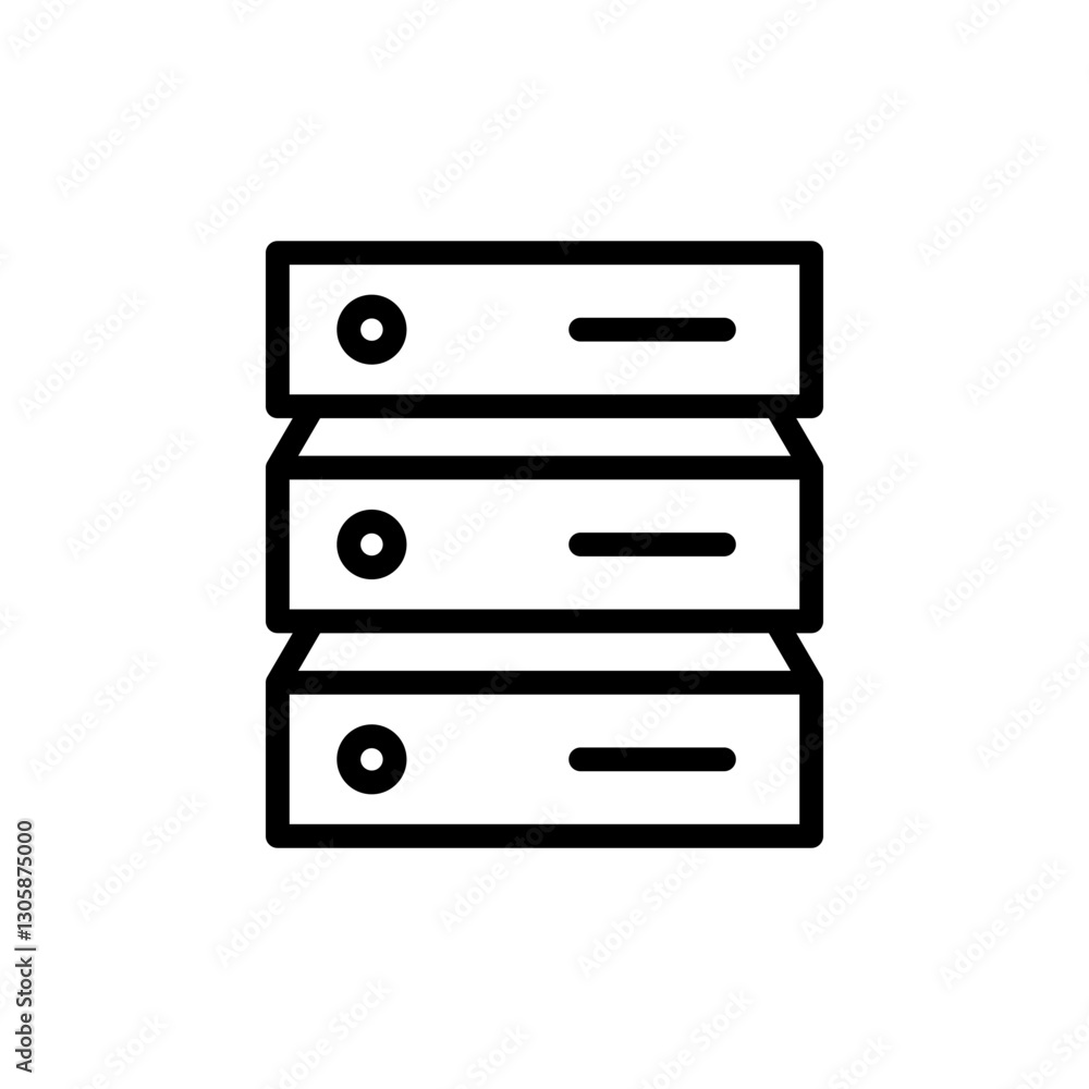 Database icon vector illustration. database sign and symbol Database icon vector illustration. database sign and symbol