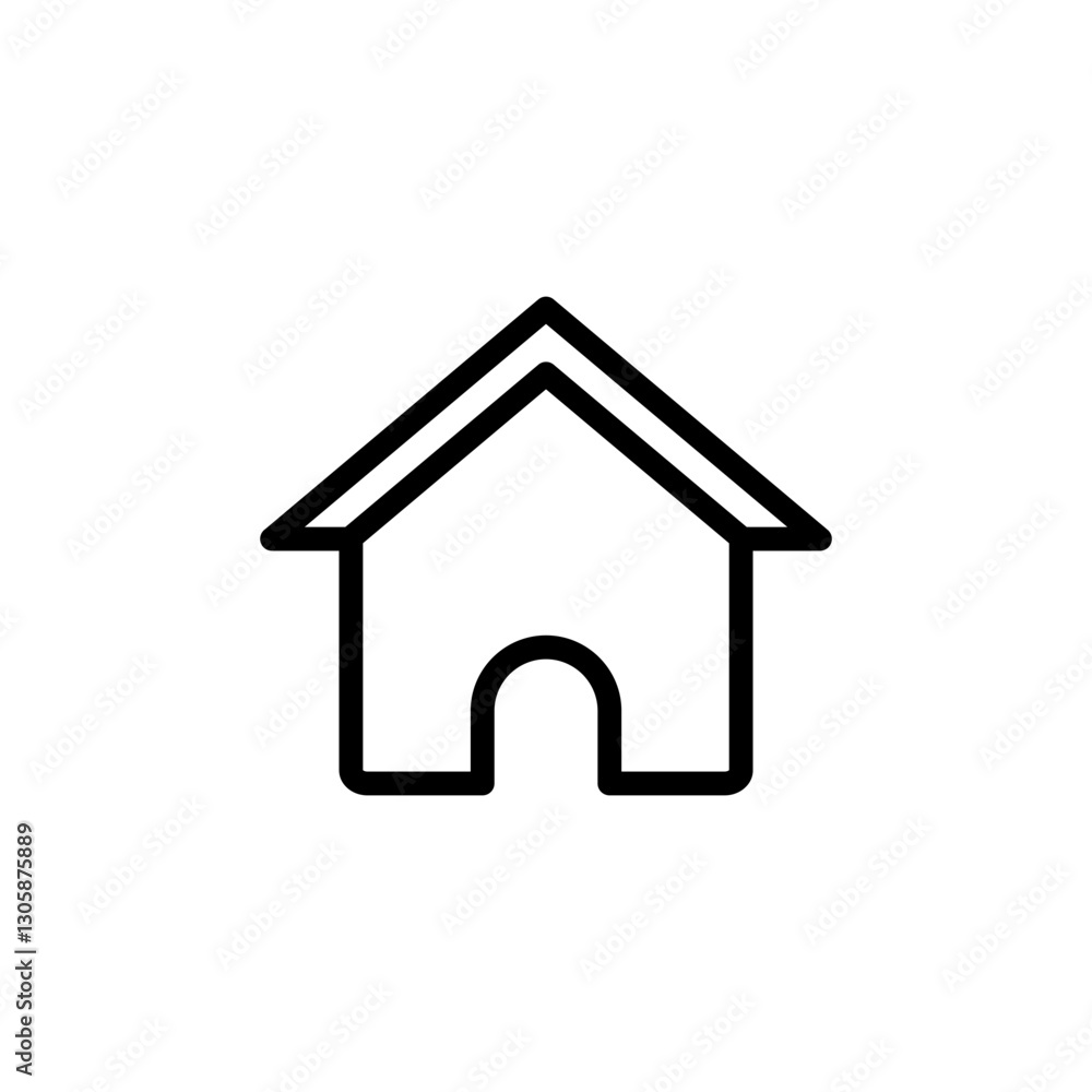 Home icon vector illustration. House sign and symbol Home icon vector illustration. House sign and symbol