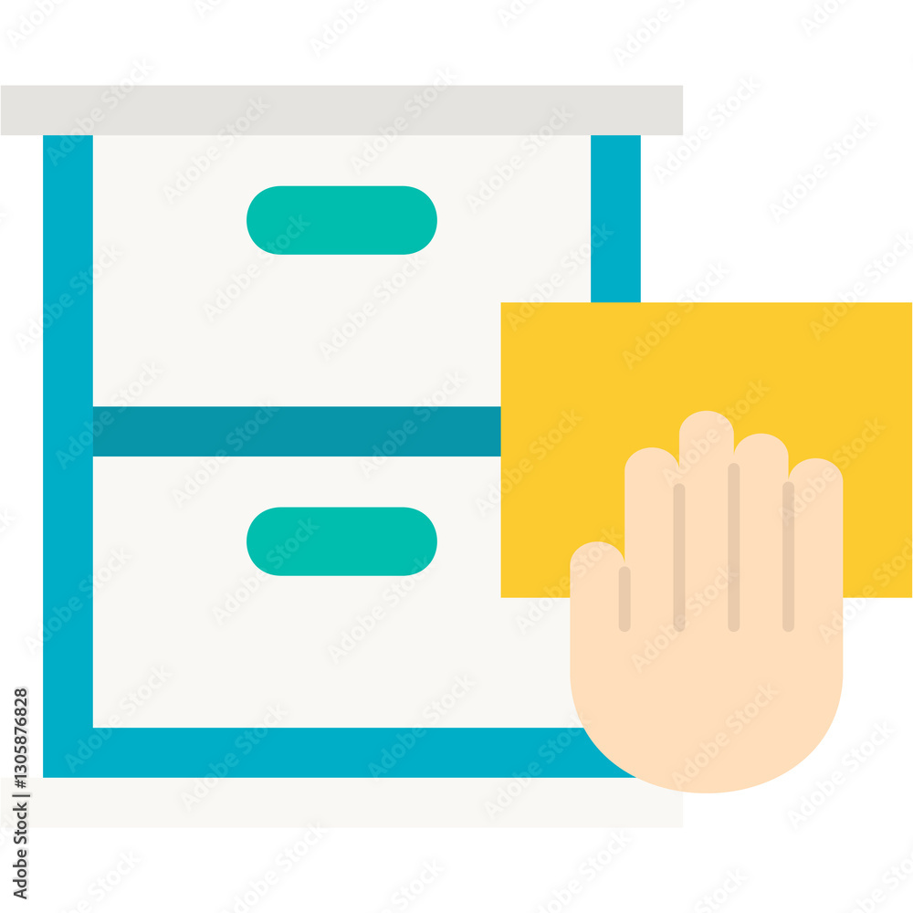 Furniture Polishing Illustration Furniture Polishing Illustration