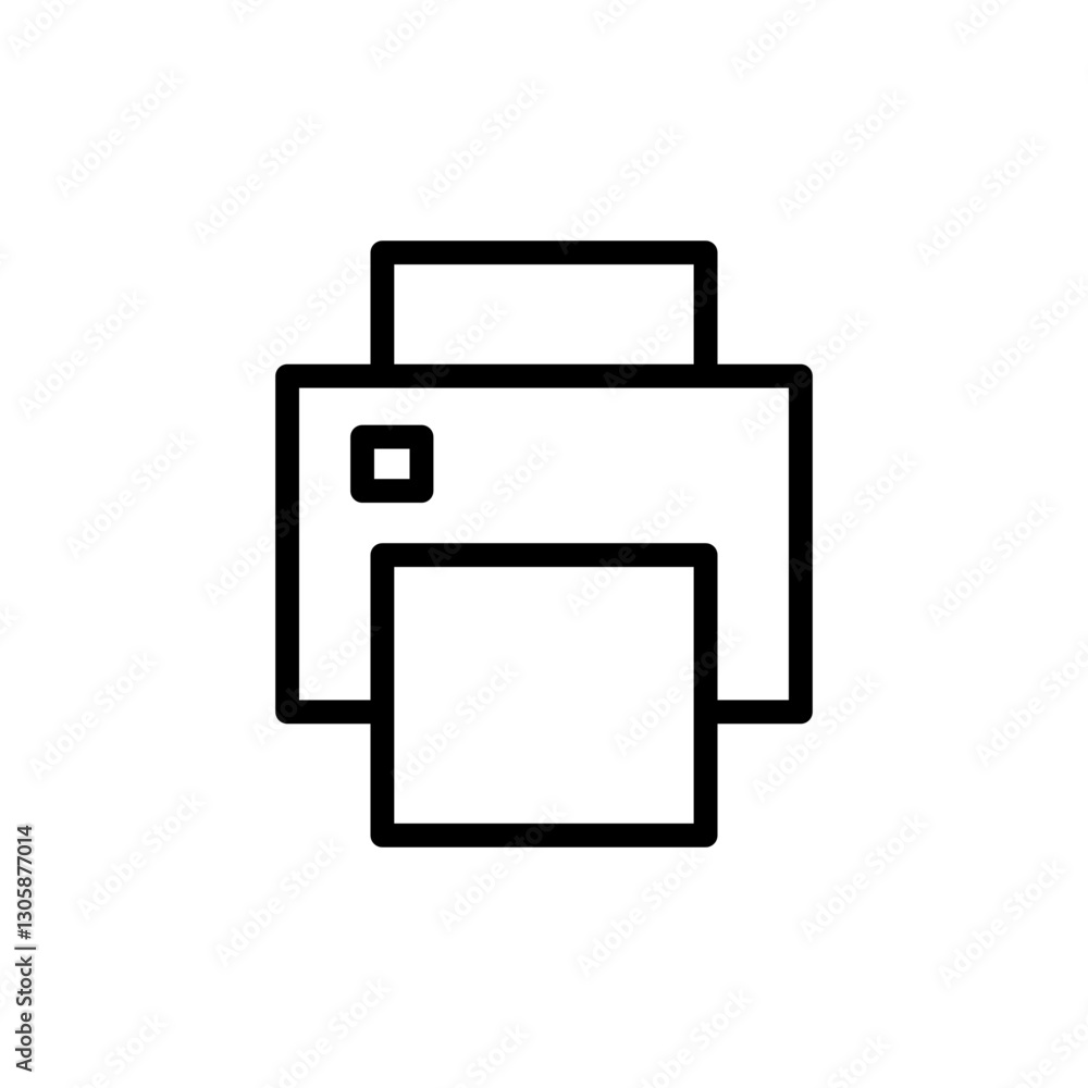 Print icon vector illustration. printer sign and symbol Print icon vector illustration. printer sign and symbol