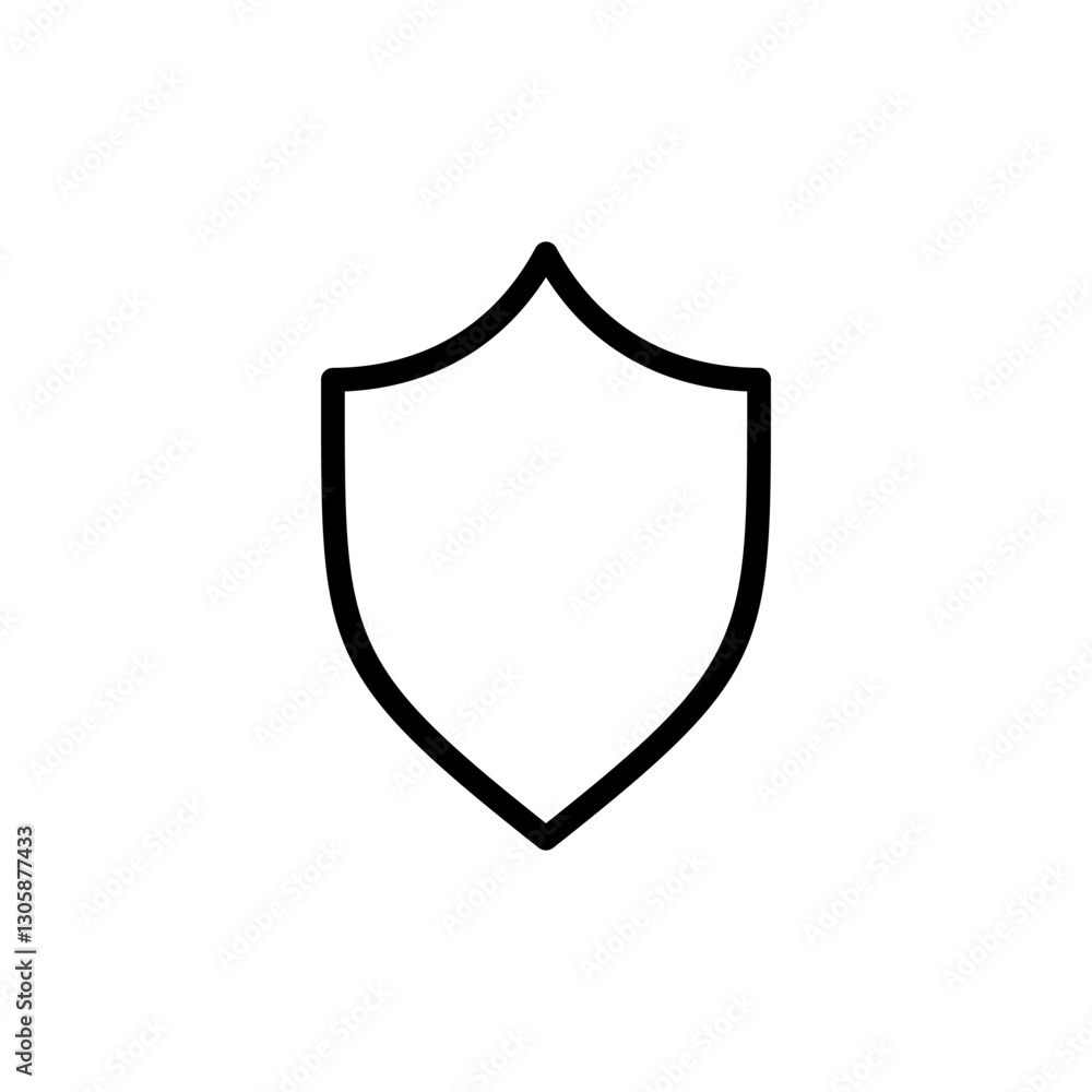 Shield icon vector illustration. Protection icon. Security sign and symbol Shield icon vector illustration. Protection icon. Security sign and symbol