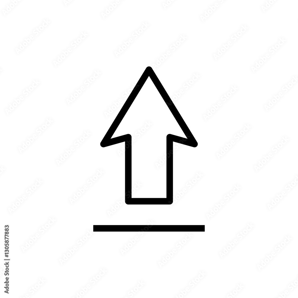 Upload icon vector illustration. load data sign and symbol Upload icon vector illustration. load data sign and symbol