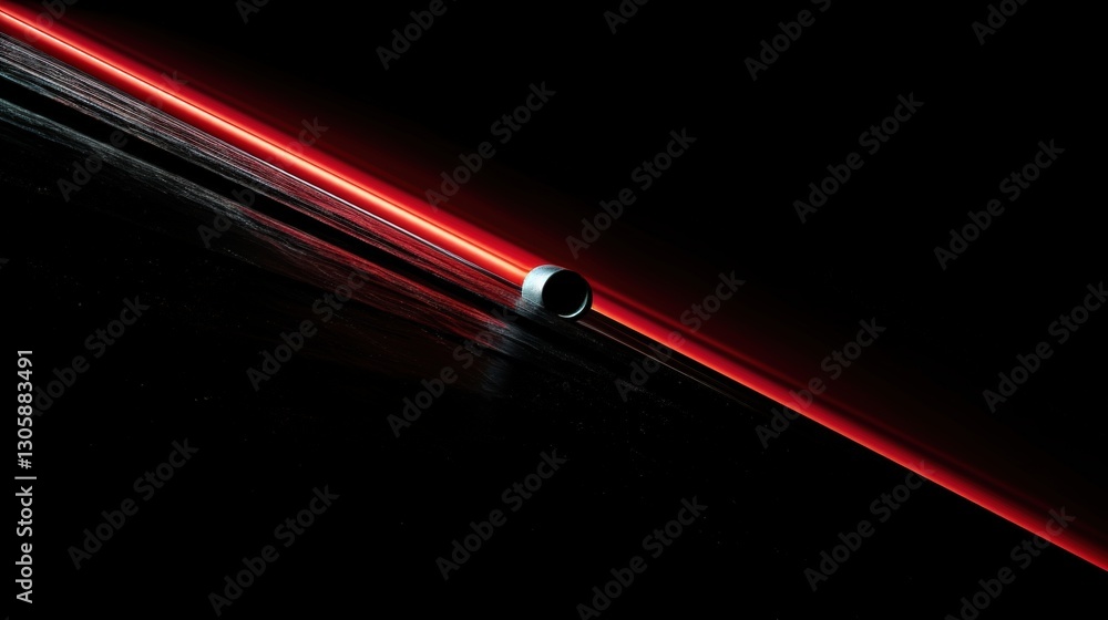 Abstract image of a sleek metallic object. Abstract image of a sleek metallic object.