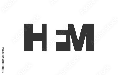 HFM logo design. Initial letter H F M bold font style for tech startups, consulting, corporate branding. Creative company name, headlines typography identity, trendy logotype. Free Download HFM logo design. Initial letter H F M bold font style for tech startups, consulting, corporate branding. Creative company name, headlines typography identity, trendy logotype. - GFXLoad