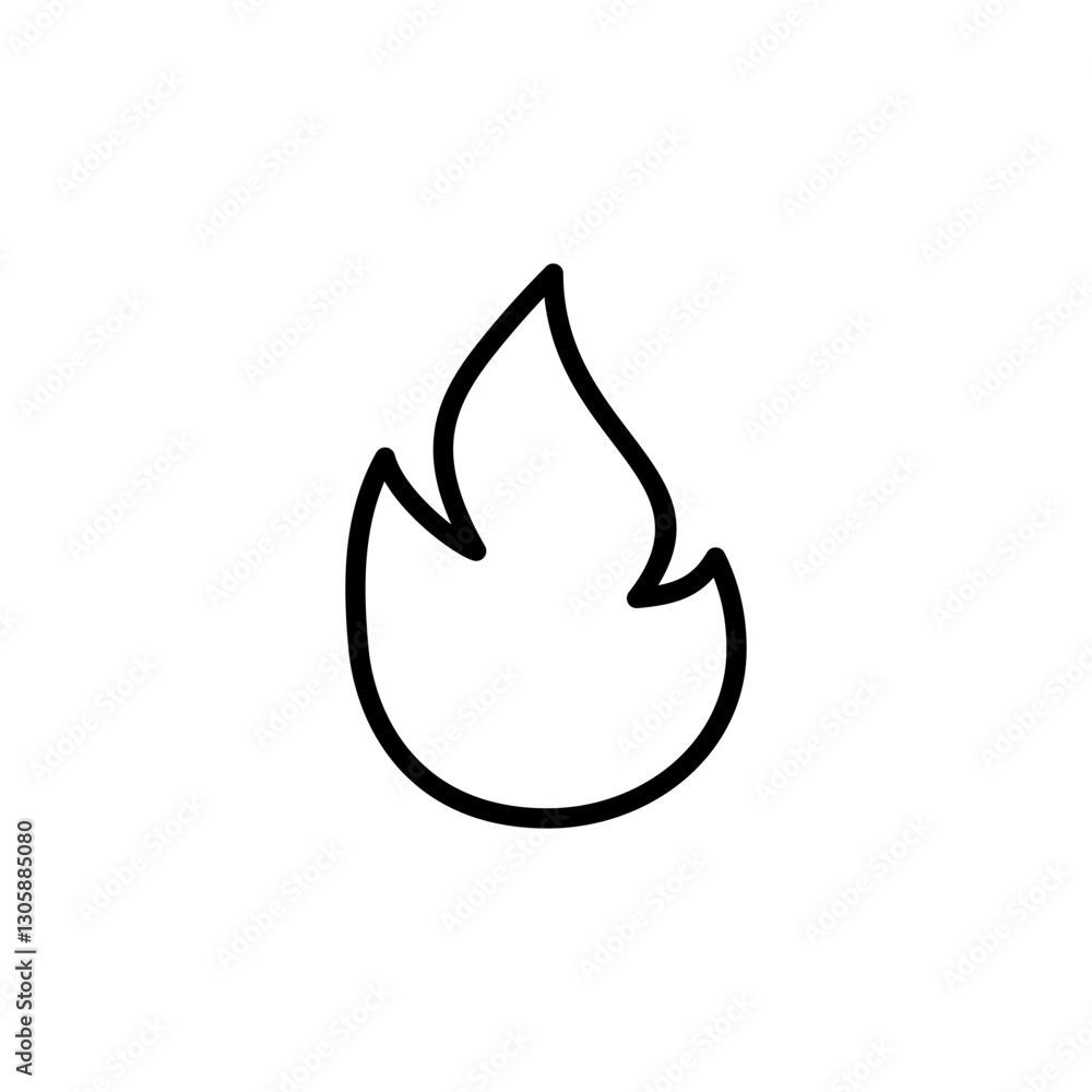 Fire icon logo design. fire sign and symbol Fire icon logo design. fire sign and symbol