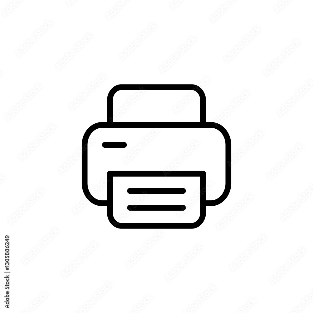 Print icon logo design. printer sign and symbol Print icon logo design. printer sign and symbol