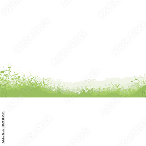 Meadow illustration nature grass vector