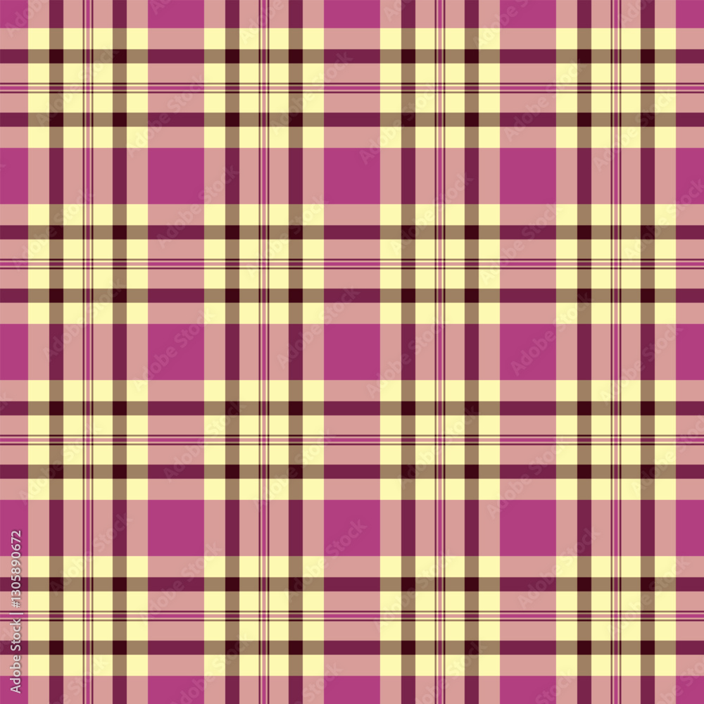 Fototapeta premium Versatile vector plaid fabric pattern, ideal for fashion designe
