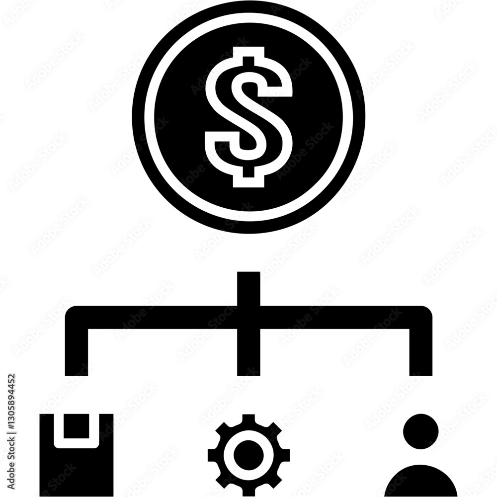 Obraz premium Cost Structure Icon