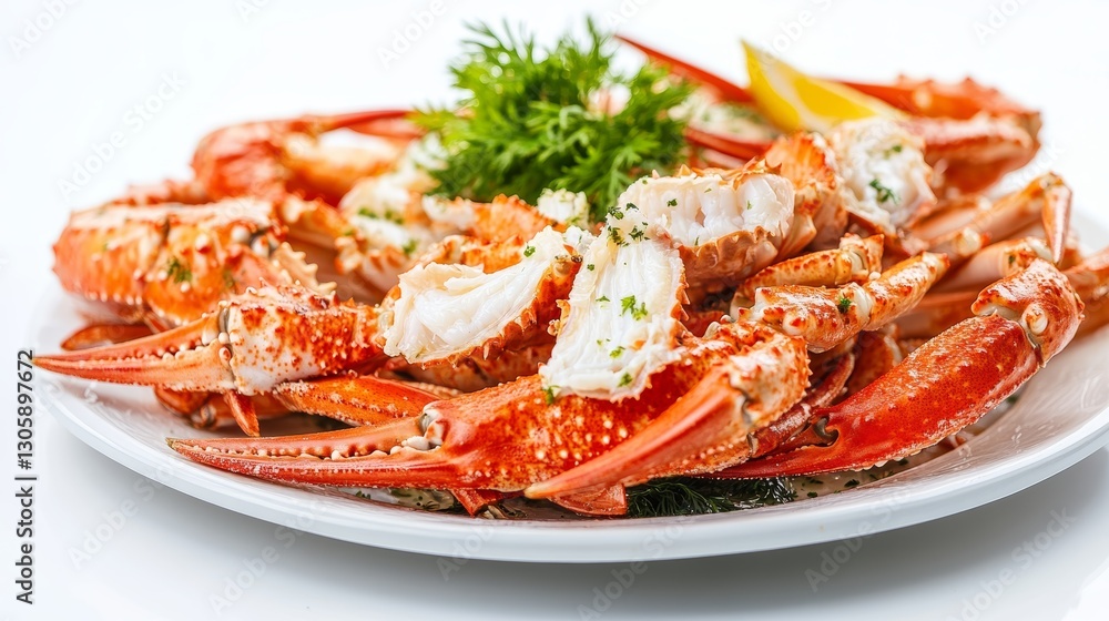 Steamed crab in white background for seafood advertisement menu. Steamed crab in white background for seafood advertisement menu.