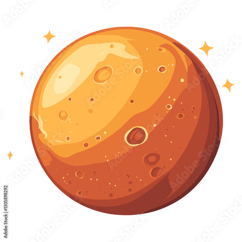 Mars illustration planet art vector