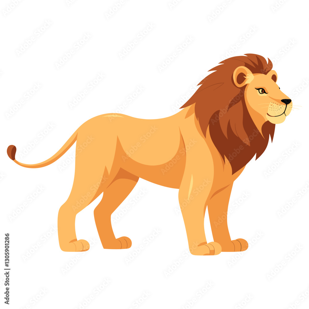 Fototapeta premium Lion lion illustration wildlife vector