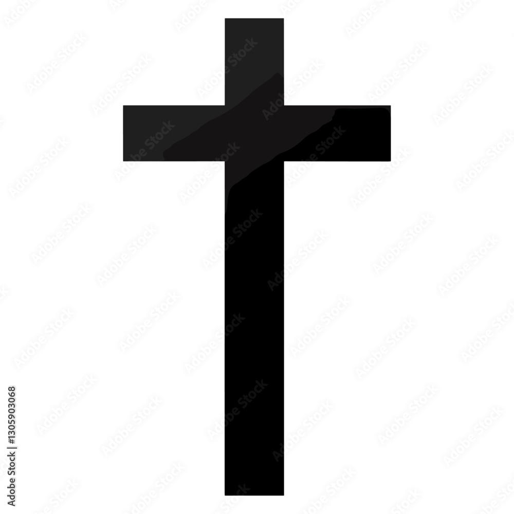 Simple cross symbol black representation vector Simple cross symbol black representation vector