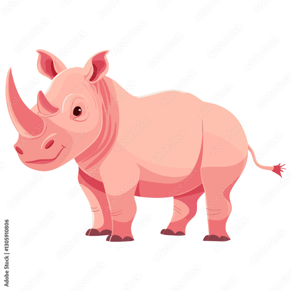 Rhinoceros illustration wildlife animal vector Rhinoceros illustration wildlife animal vector