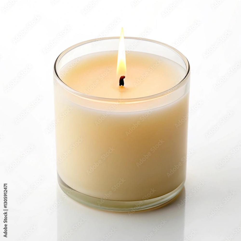 candle in glass candle in glass