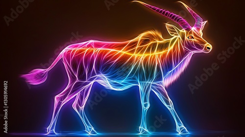 Wallpaper Mural Radiant Antelope A Symphony of Light and Color. Torontodigital.ca