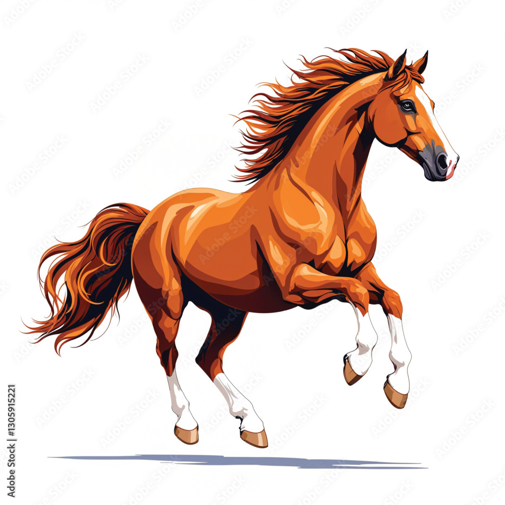 running horse vector illustration running horse vector illustration