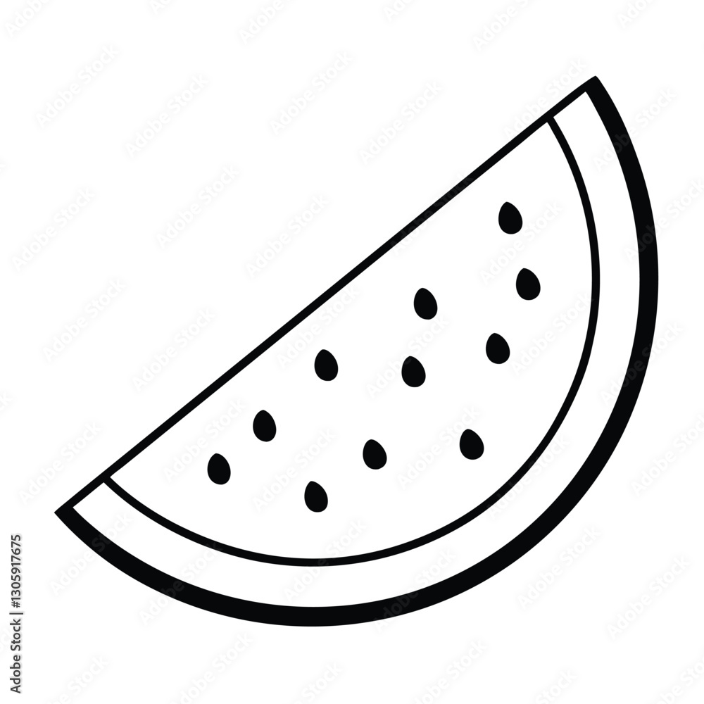 watermelon vector illustration of a black and white watermelon vector illustration of a black and white