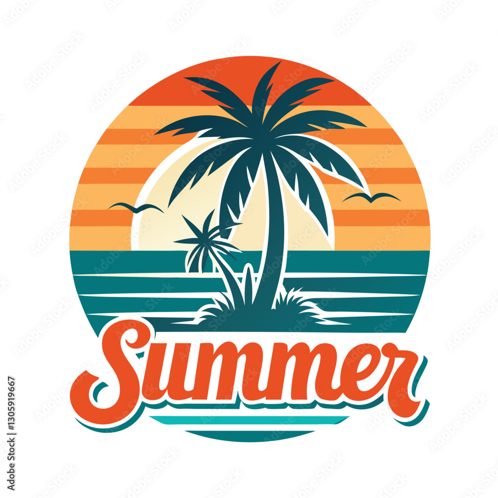 Fototapeta premium summer vacation poster