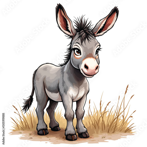 donkey vector illustration