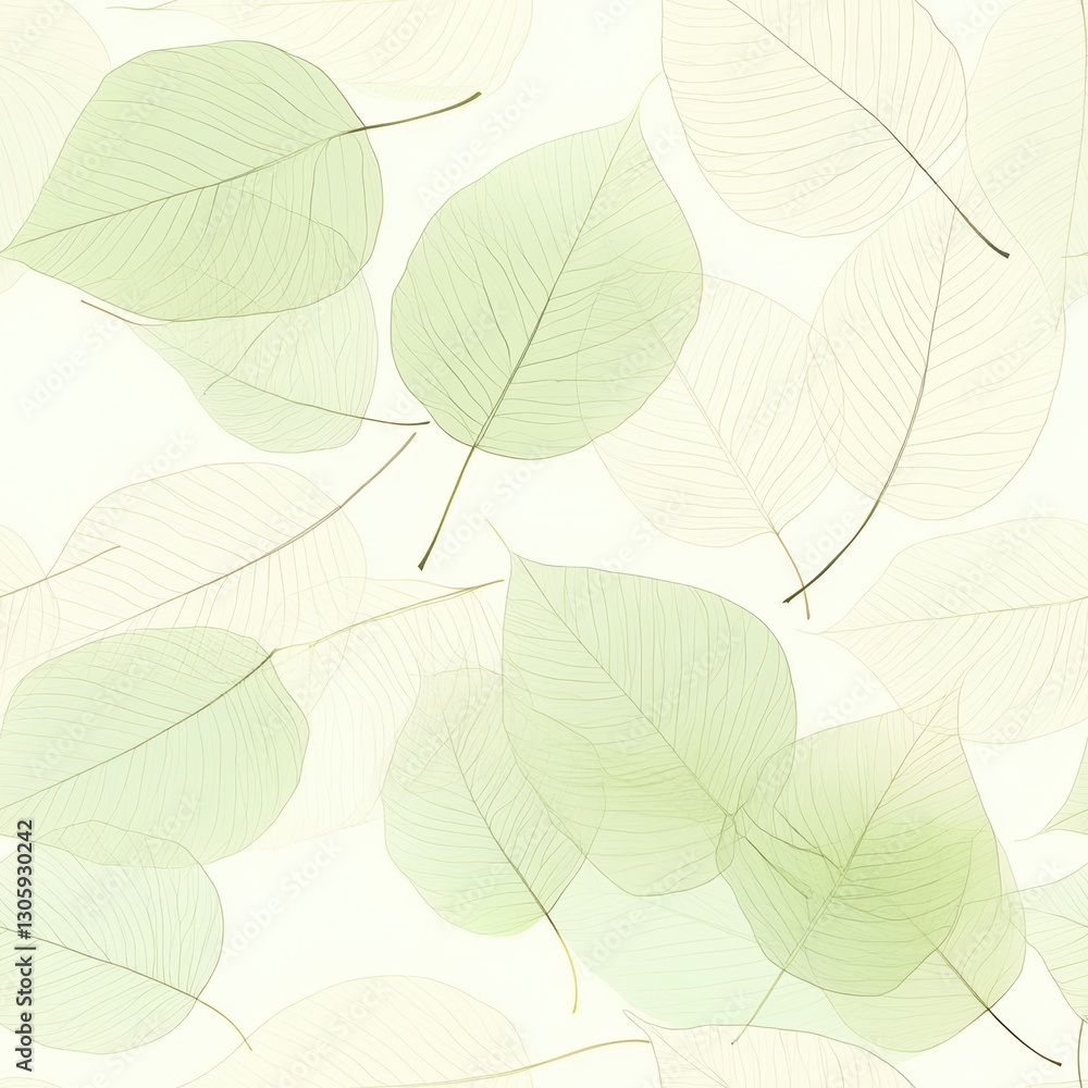 Repetitive seamless pattern of leaf foliage for fabric design. Repetitive seamless pattern of leaf foliage for fabric design.