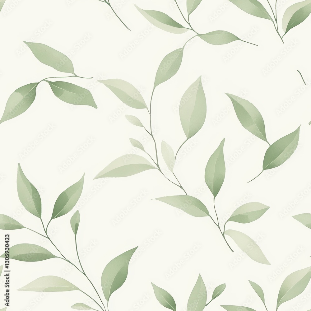 Repetitive seamless pattern of leaf foliage for fabric design. Repetitive seamless pattern of leaf foliage for fabric design.