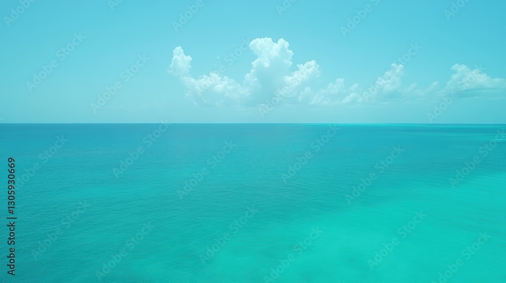 A boat floats in the ocean under a bright, sunny sky. A boat floats in the ocean under a bright, sunny sky.